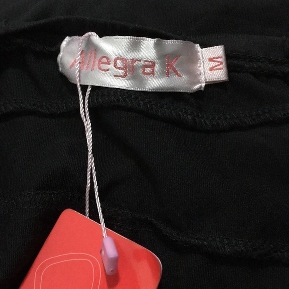 ALLEGRA K Black & White Sleeveless Fishtail Dress Size Medium - Picture 9 of 11